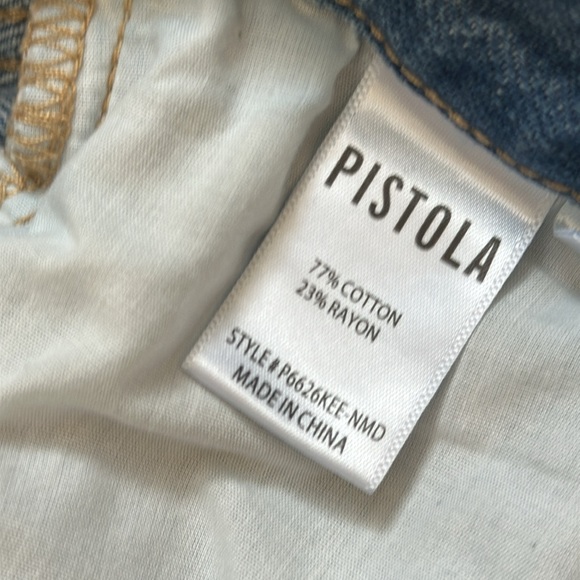 Pistola Blue Distressed Boyfriend Jeans EUC - Picture 9 of 14